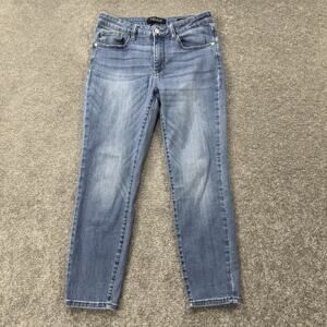 Judy Blue Relaxed Fit Medium Wash Straight Leg Denim Jeans Womens 30 Stretch